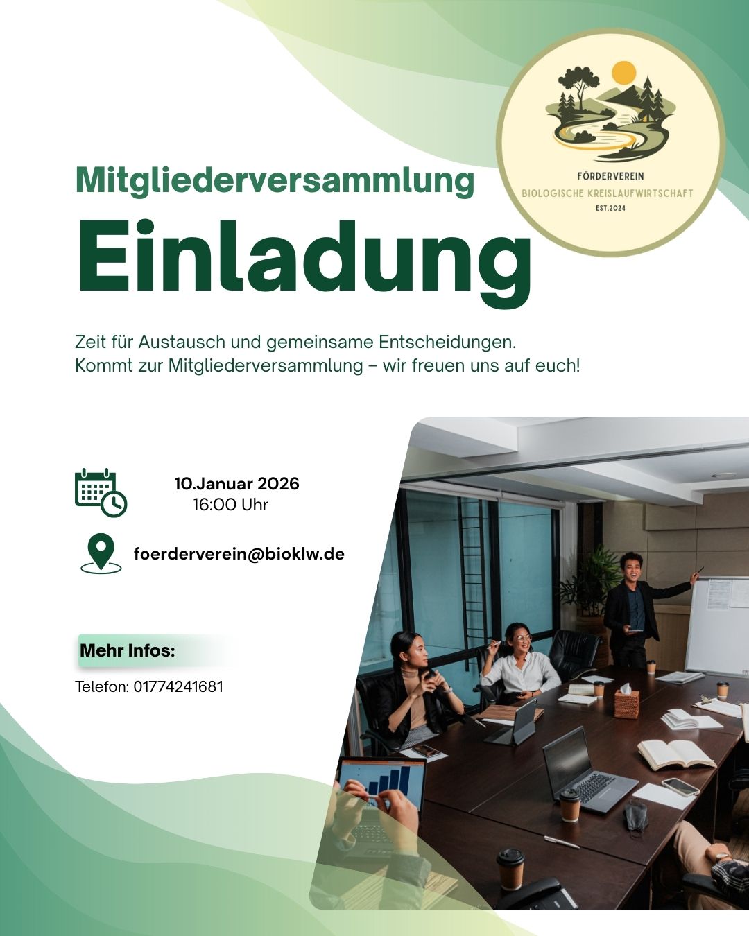 Einladung zur Mitgliederversammlung