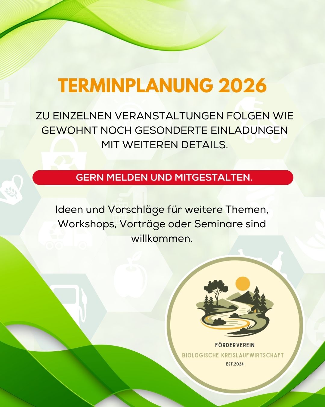 Geplante Termine für 2026