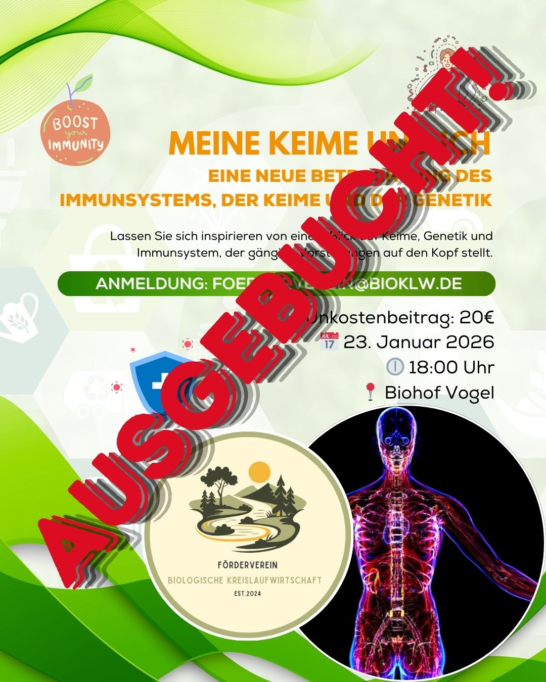 Veranstaltung „Meine Keime und ich“ ist ausgebucht